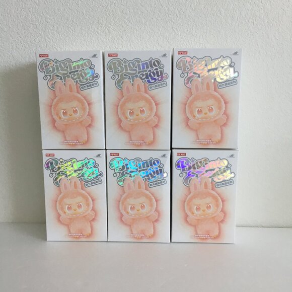 Pop Mart Labubu v3 Big into Energy Series Vinyl Pendant Set of 6 (Authentic) - Picture 2 of 14